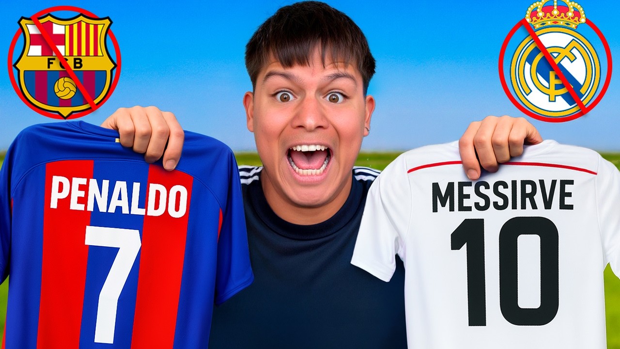 Creé Las Camisetas Más Ilegales de Futbol .. «Cristiano en El Barcelona»