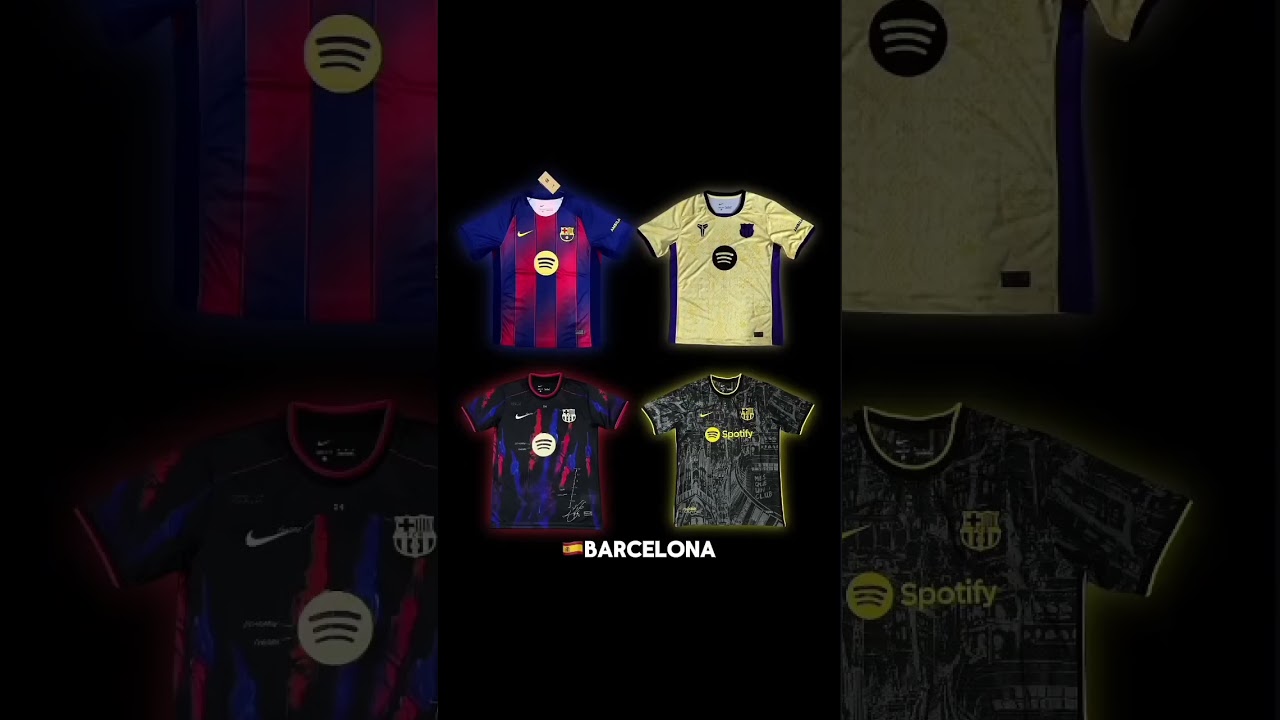 Special kits 🥶 #shorts #football #footballjersey #realmadrid #barcelona #shirts #shortsfeed