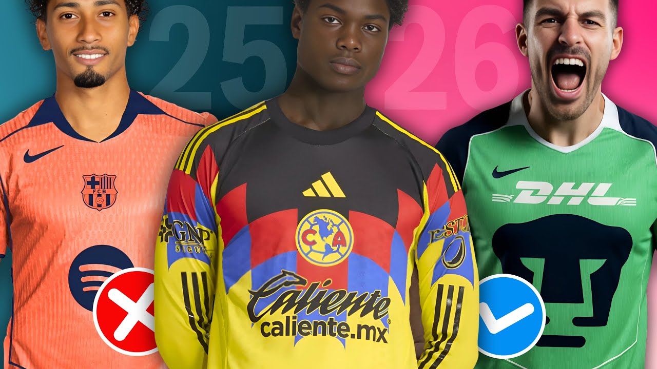 Así Son Las Nueva Camisetas 2025/26 | América, Pumas, Barcelona y Más