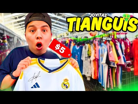 Buscando Camisetas de Futbol en el Tianguis😱¿Es Posible Encontrario?